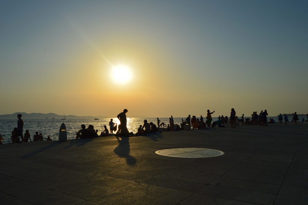 Puesta de sol en Zadar (Croacia)